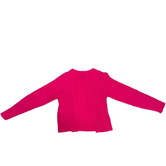 U.S. POLO ASSN. Girls 4 Cardigan Fisherman Cable Knit  Preppy School Casual - Picture 2 of 5
